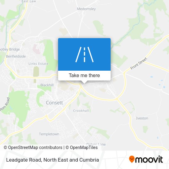 Leadgate Road map