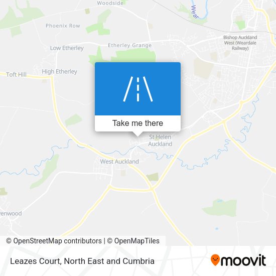 Leazes Court map