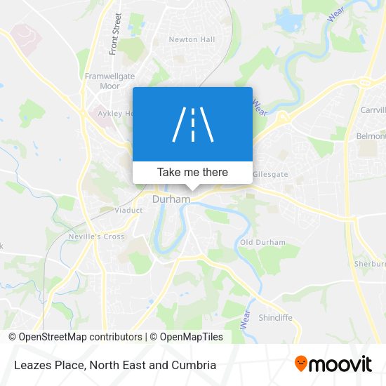 Leazes Place map