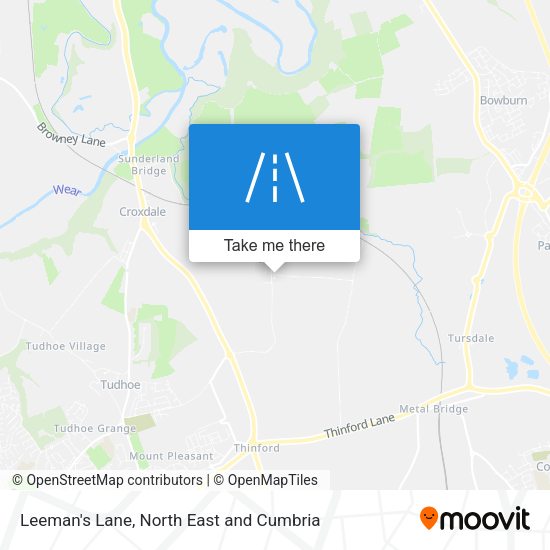 Leeman's Lane map