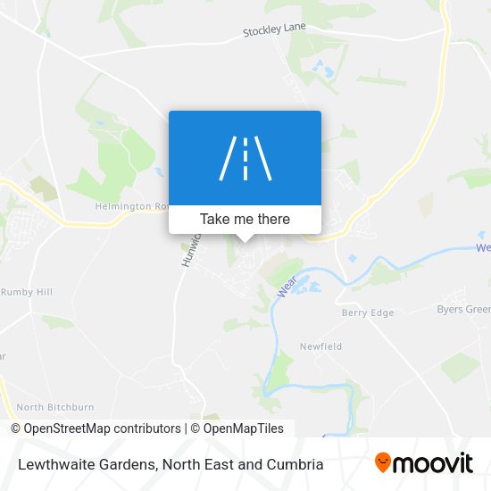 Lewthwaite Gardens map