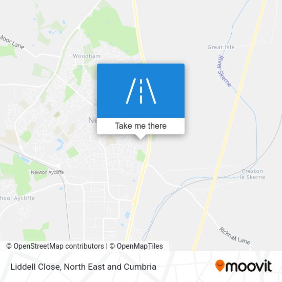 Liddell Close map