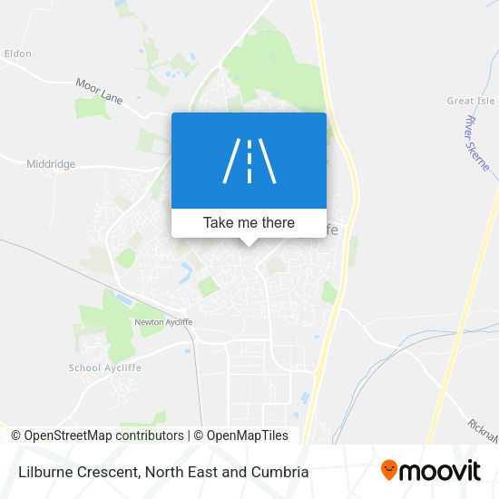 Lilburne Crescent map
