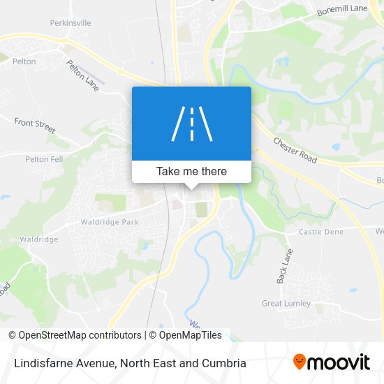 Lindisfarne Avenue map