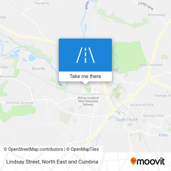 Lindsay Street map