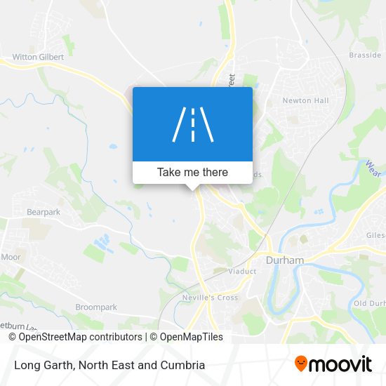 Long Garth map