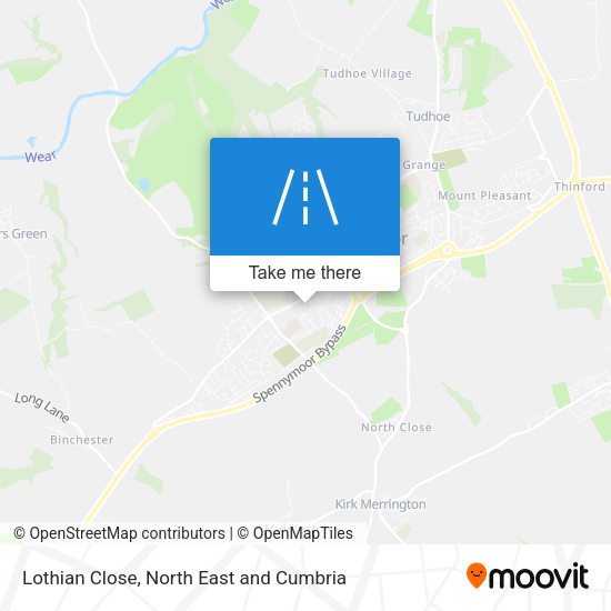 Lothian Close map
