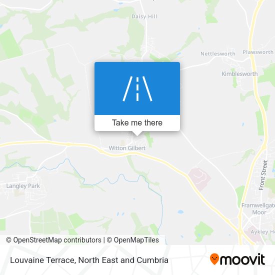 Louvaine Terrace map