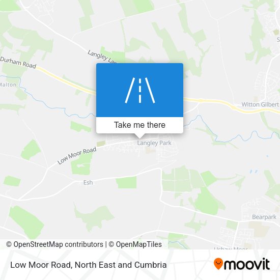 Low Moor Road map