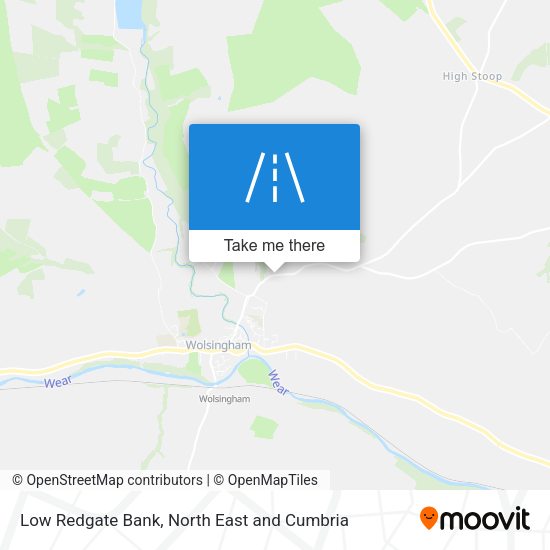 Low Redgate Bank map