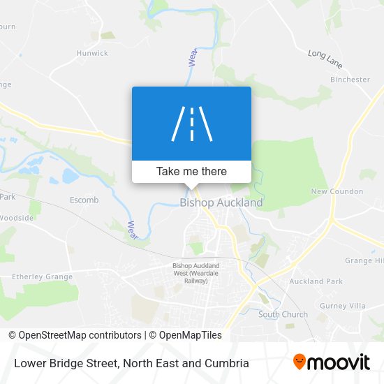 Lower Bridge Street map
