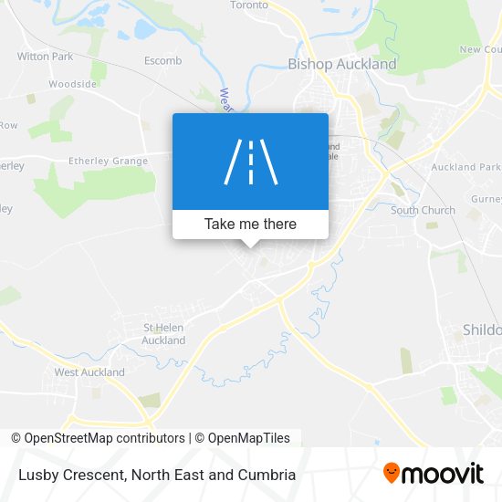 Lusby Crescent map