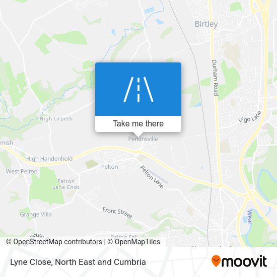 Lyne Close map