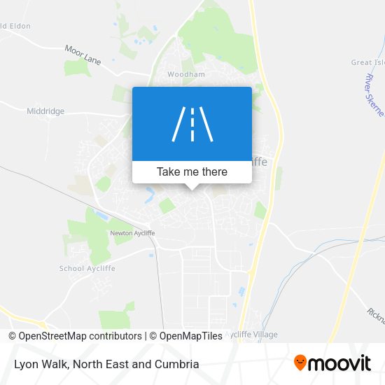 Lyon Walk map