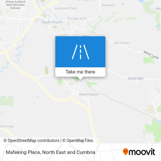 Mafeking Place map