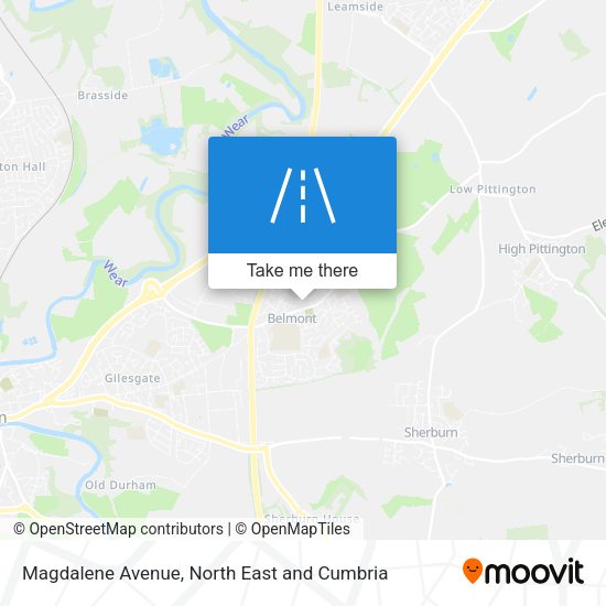 Magdalene Avenue map