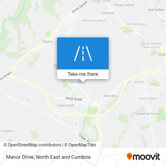 Manor Drive map