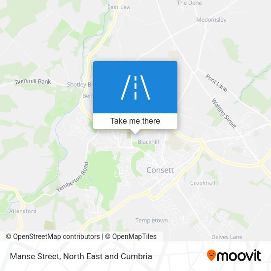 Manse Street map