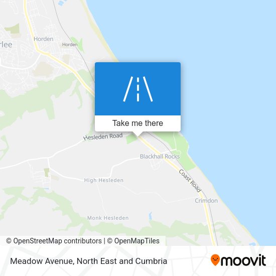 Meadow Avenue map