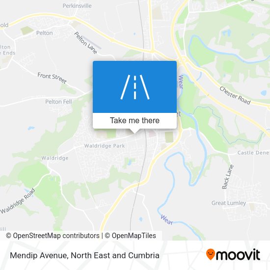 Mendip Avenue map