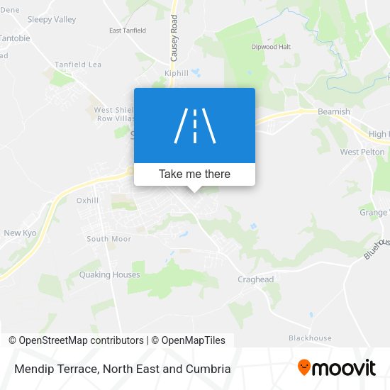 Mendip Terrace map