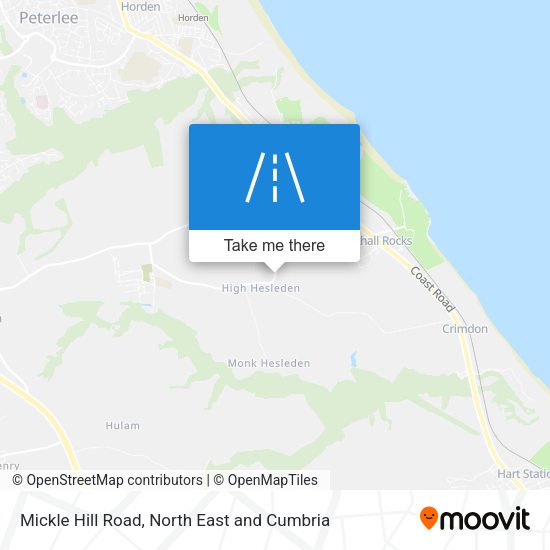 Mickle Hill Road map