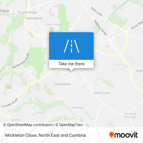 Mickleton Close map