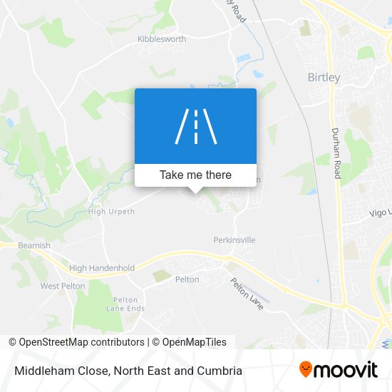 Middleham Close map