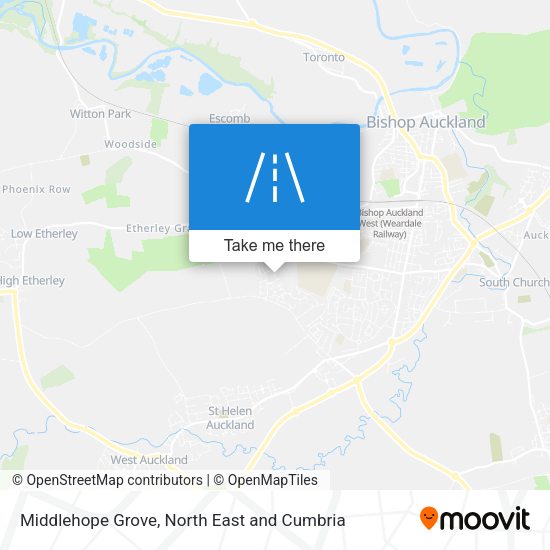 Middlehope Grove map