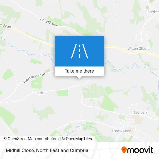 Midhill Close map