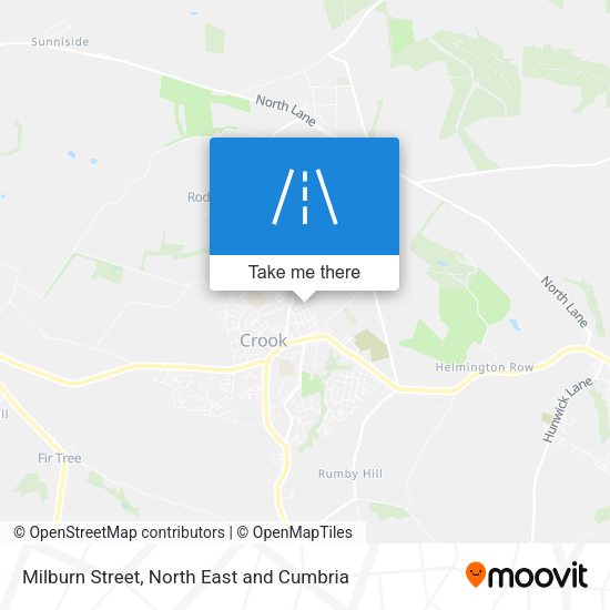Milburn Street map