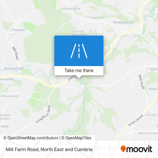 Mill Farm Road map