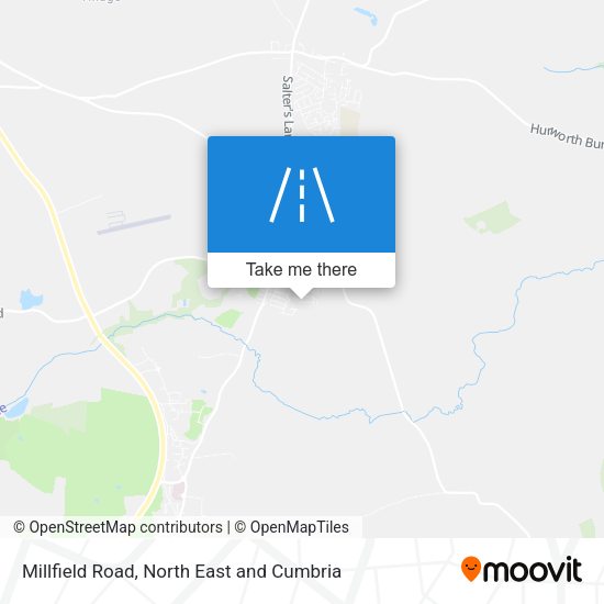 Millfield Road map