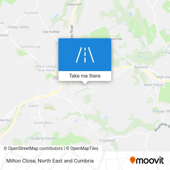 Milton Close map
