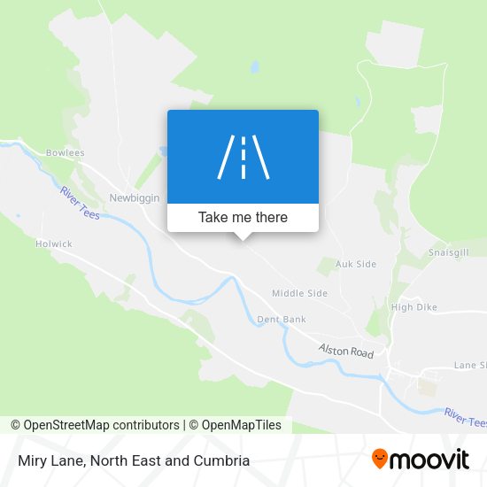 Miry Lane map