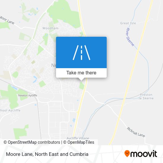 Moore Lane map