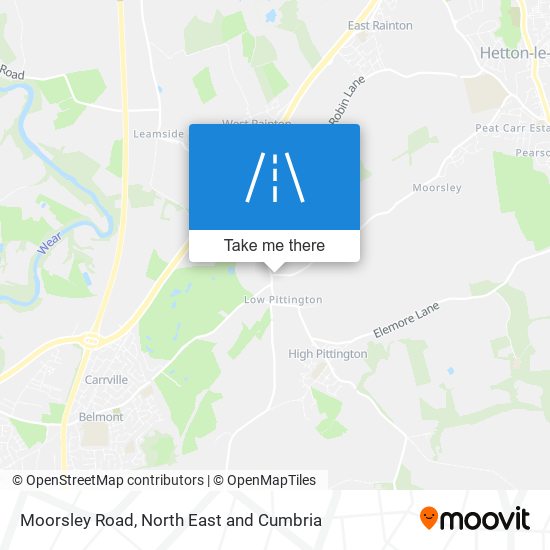 Moorsley Road map