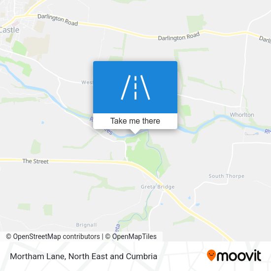 Mortham Lane map