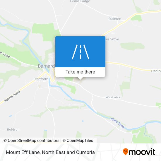 Mount Eff Lane map