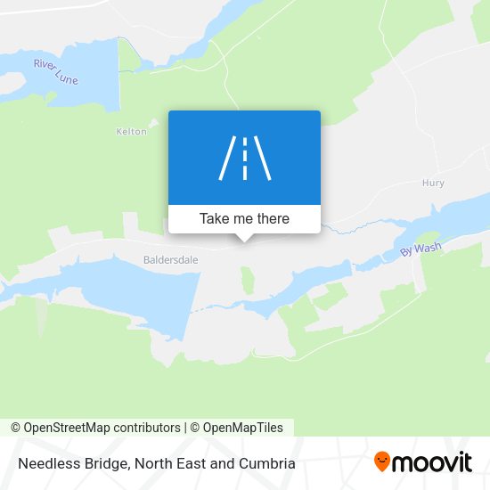 Needless Bridge map