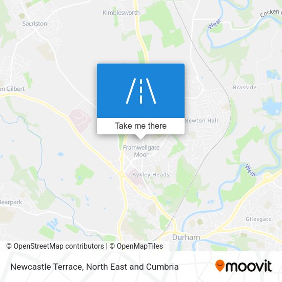 Newcastle Terrace map