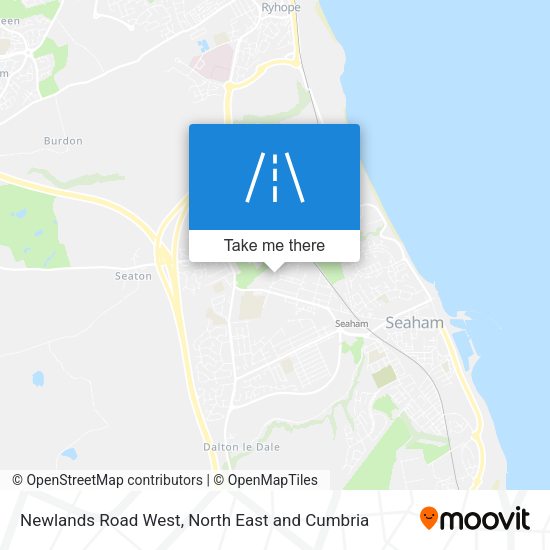 Newlands Road West map
