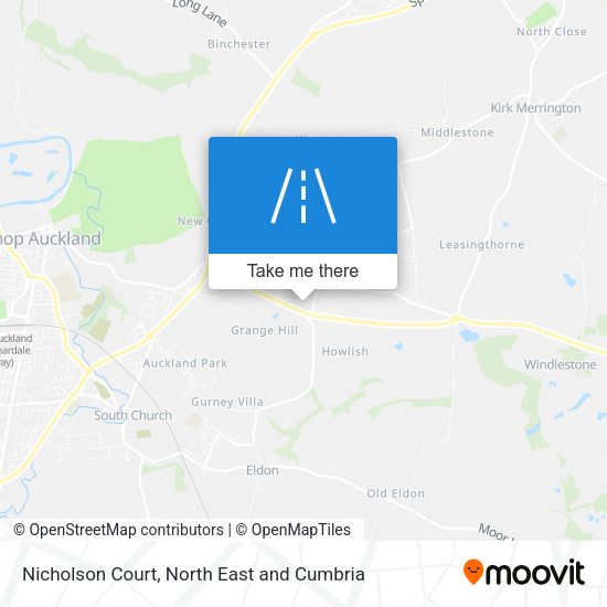 Nicholson Court map