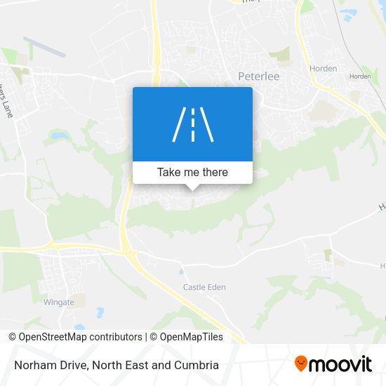 Norham Drive map