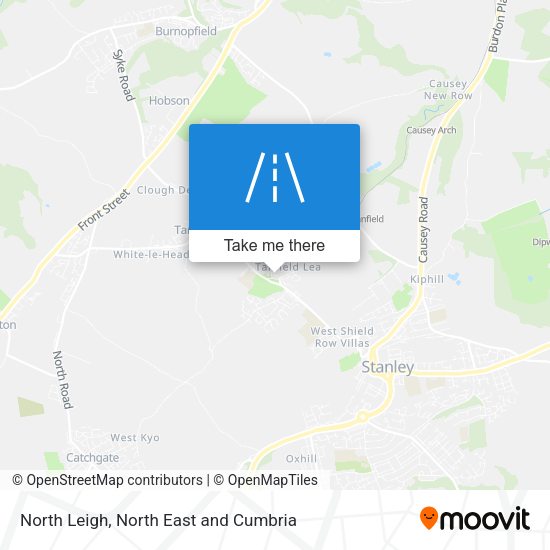 North Leigh map