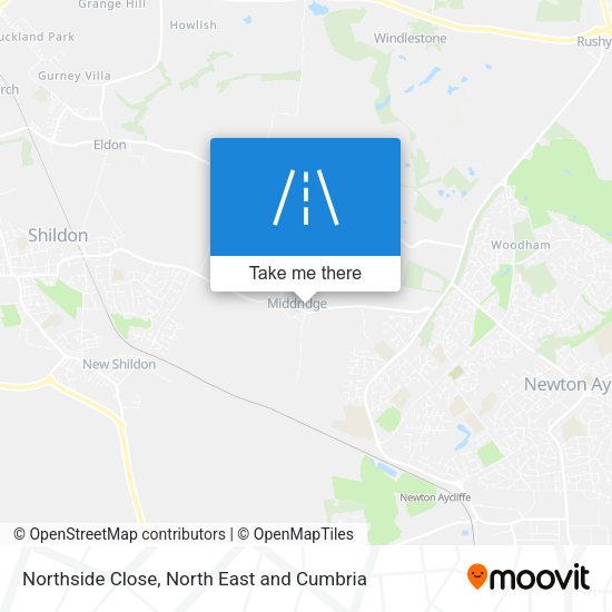 Northside Close map