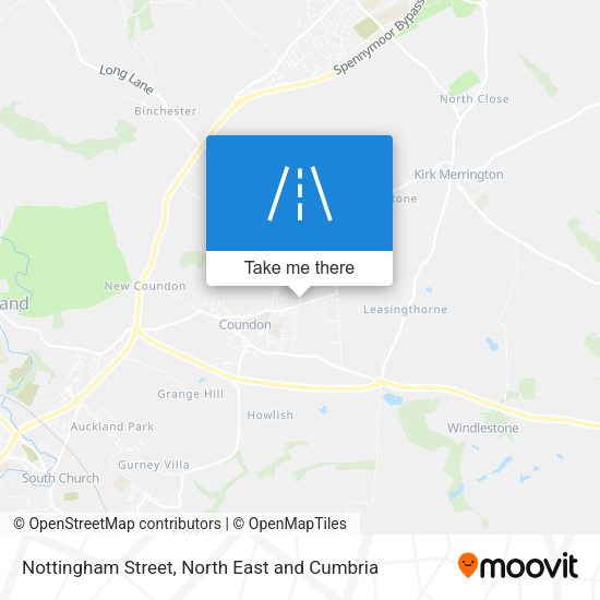 Nottingham Street map