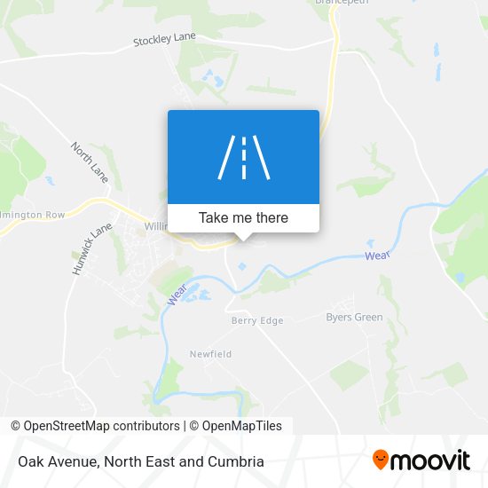 Oak Avenue map