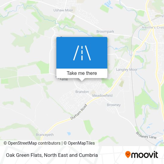 Oak Green Flats map