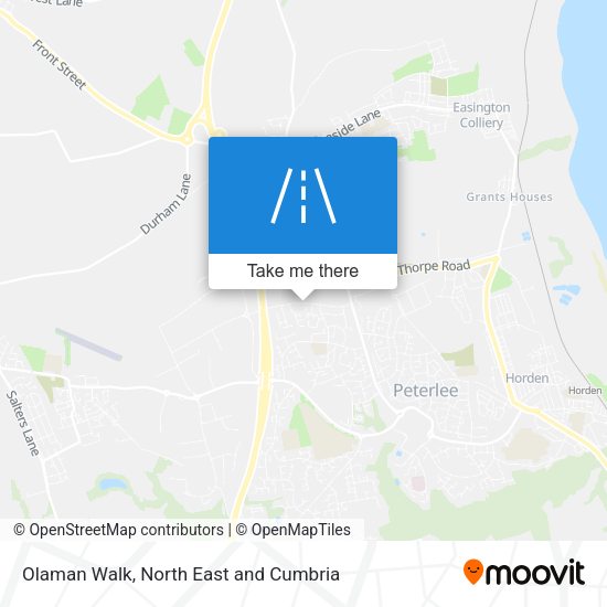 Olaman Walk map
